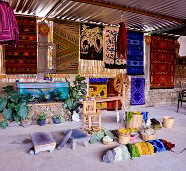 Textiles de lana en teotitlán del Valle