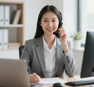 A warm, inviting workspace with smiling team members collaborating around a wooden table.