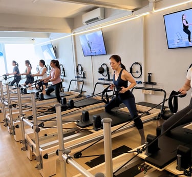 Self access Pilates Studio RX Video-led Reformer Classes