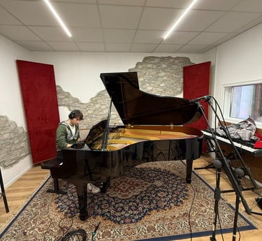 Francesco Villa per il Progetto Raffaelli a registrare il pianoforte pesaro