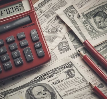 A friendly CPA smiling warmly at her desk with tax documents and a laptop.