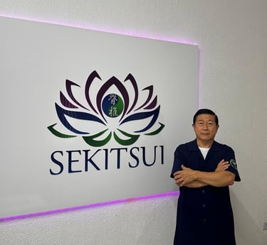Osamu Ueda, fundador da Sekitsui, profissional com mais de 40 anos de experiência em quiropraxia.