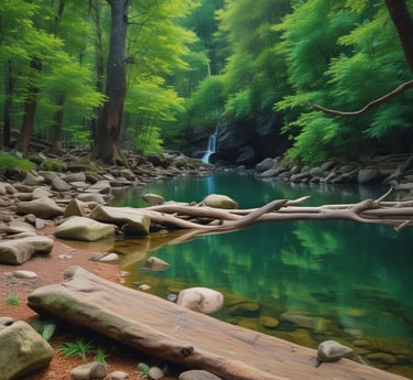 A serene scene of soft morning light filtering through delicate curtains, casting a peaceful glow on a journal and pen.