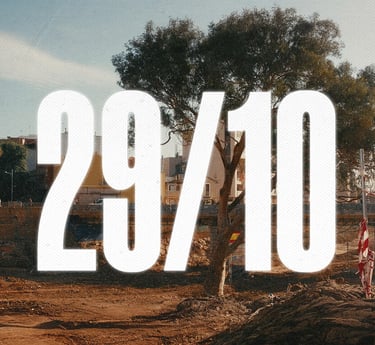 Cartel barranco Paiporta de un documental