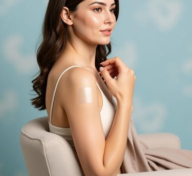a woman in a white dress sitting on a chair