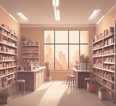 A professional web agency team discussing strategy around a laptop in a cozy office.