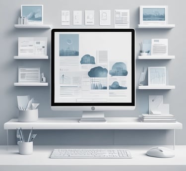 A warm, inviting workspace with a small team collaborating around a table, papers and laptops open, showing focus and friendliness.