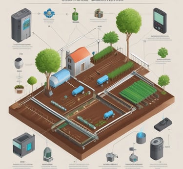 Trays of green microgreens growing in a modern vertical hydroponic indoor farm system.