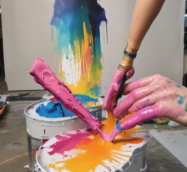 A cozy living room featuring a colorful kitchen cart and a stylish recliner surrounded by warm, inviting decor.
