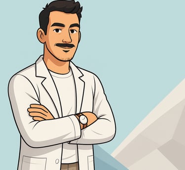 cartoon Dr. Stefano Bonelli Biologo Nutrizionista a Omegna VCO