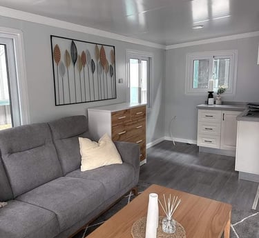 Salon maison modulaire