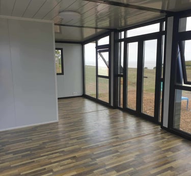 Salon conteneur habitable