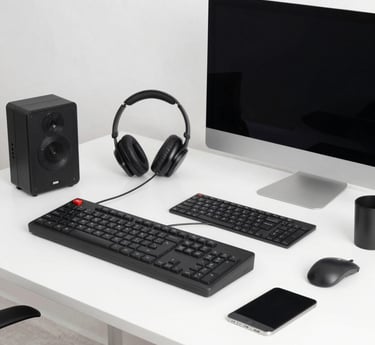 A friendly Cony Electronics team member attentively listening to a customer’s equipment needs in a bright, modern office.