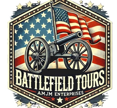 a cannon with a flag on it and a flag