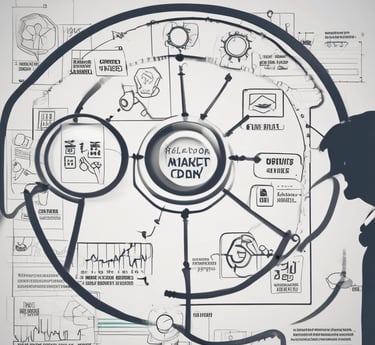A researcher conducting interviews with local shoppers in an outdoor market setting.