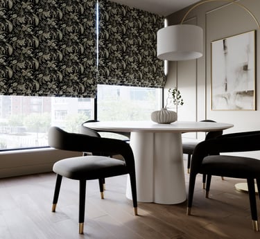 Elegant Roman blinds made by DECORA