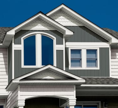 Vinyl Board and Batten and Scallops