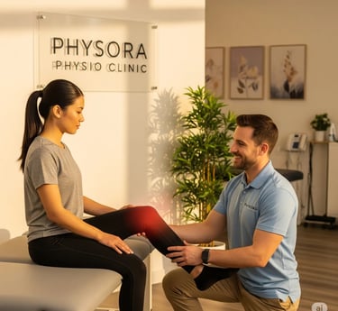 Advanced physiotherapy rehabilitation session for pain management
