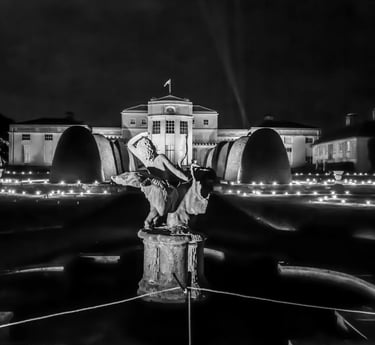 Luminate Shugborough Hall in Black and White