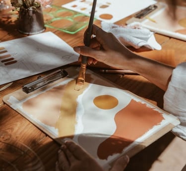 Atelier peinture sur toile