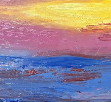 dipinto arte astratta contemporanea Judy Mazzotti ocean n25