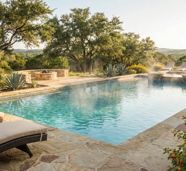 Enjoying a properly heated swimming pool