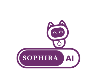 a purple button with a cat on it