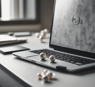 black and silver laptop computer