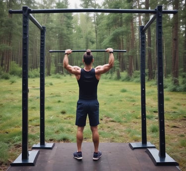 A diverse group of people engaging in various training exercises.