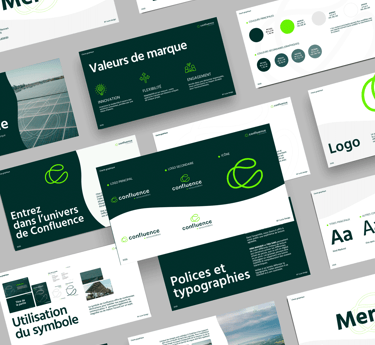 Charte graphique pro par Lucie Derrien, graphiste freelance à Rennes – logos, typographies et visuel