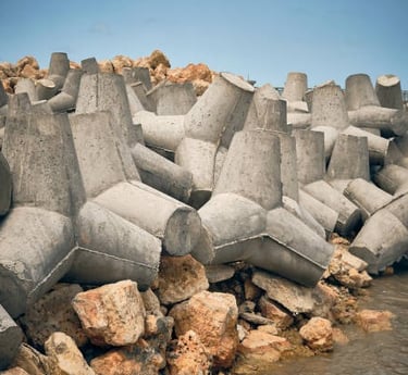seawall stones