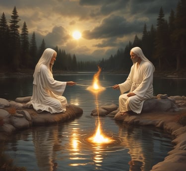 A serene landscape symbolizing healing and empowerment.