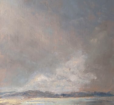 Veiled Shore - Painting by Mary Kersell