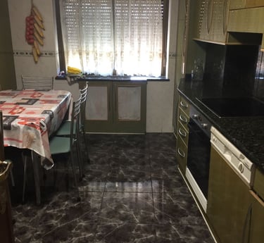 Cocina compartida del piso de estudiantes