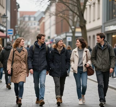 people throwing hats on air