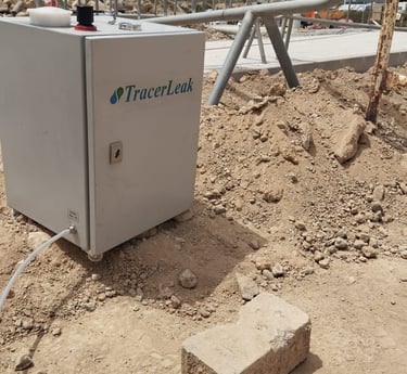 Utilización de gas trazador en obras