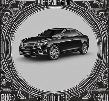 A person is sitting inside a limousine. They are wearing a bright pink top and a black skirt. The interior of the limousine features dark leather seats and wooden trim. There are drinks holders and some reflective surfaces. The person appears to be posing, with one arm resting on the back seat and the other hand on their knee.