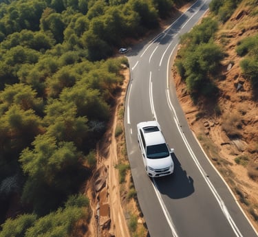 A diverse group of people using smartphones in a vibrant urban setting.