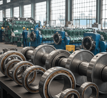 industrial shaft components for marine systems