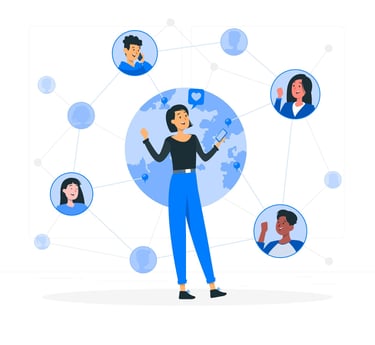 People connecting