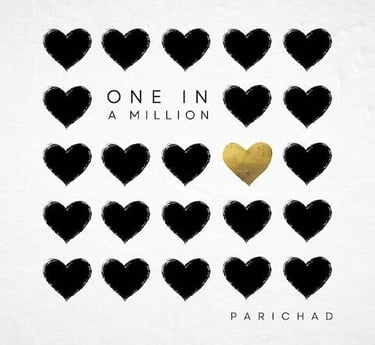 Parichad cover – black and gold hearts, whispered love song