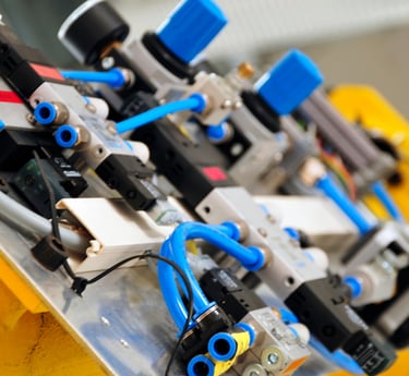 a bunch of wires and wires connected to a machine
