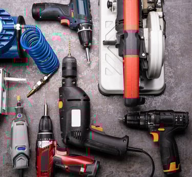 a bunch of tools that are sitting on a table