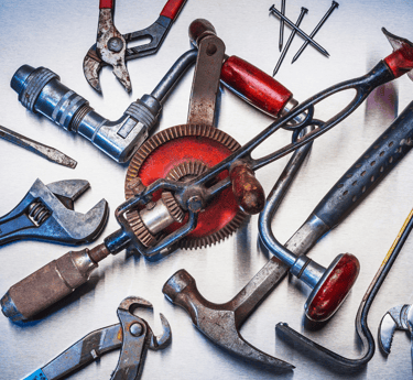 a bunch of tools that are sitting on a table