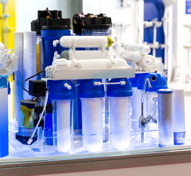 a bunch of different types of water filtrations