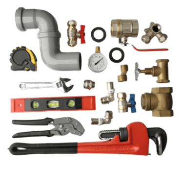 a variety of plumbing tools including a wrenet and wrenes