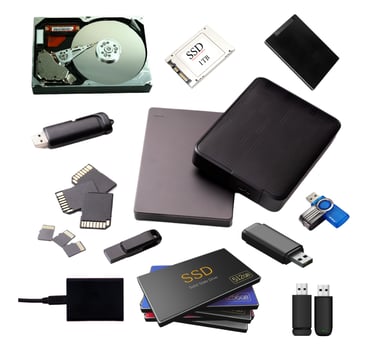 a collection of different storage devices