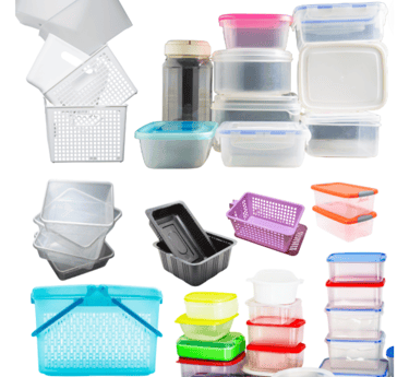 a bunch of plastic containers organizers with plastic containers