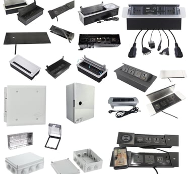 a bunch of electronics and electronics that are on display