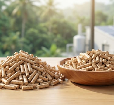 wood pellet product for renewable energy